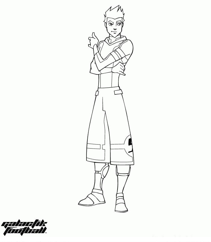 Galactik Football Coloring Pages TV Film galactik football 8 Printable 2020 03263 Coloring4free