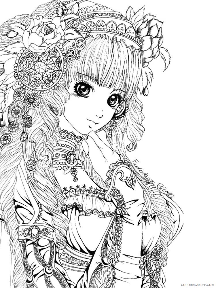 Girl Zentangle Coloring Pages zentangle girl 29 Printable 2020 835 Coloring4free