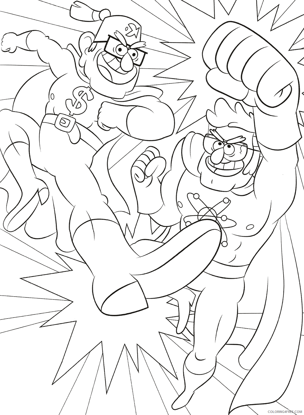 Gravity Falls Coloring Pages TV Film Action Printable 2020 03342 Coloring4free