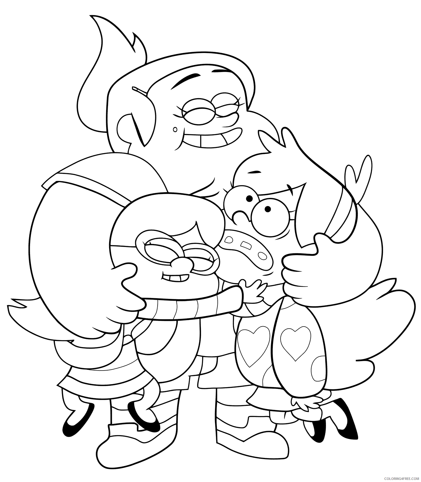 Gravity Falls Coloring Pages TV Film Characters Printable 2020 03351 Coloring4free
