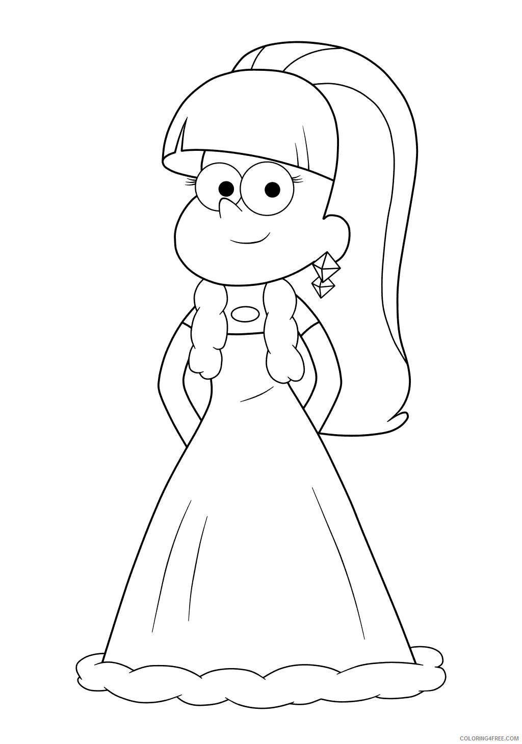 Gravity Falls Coloring Pages TV Film Cute Pacifica Printable 2020 03321 Coloring4free