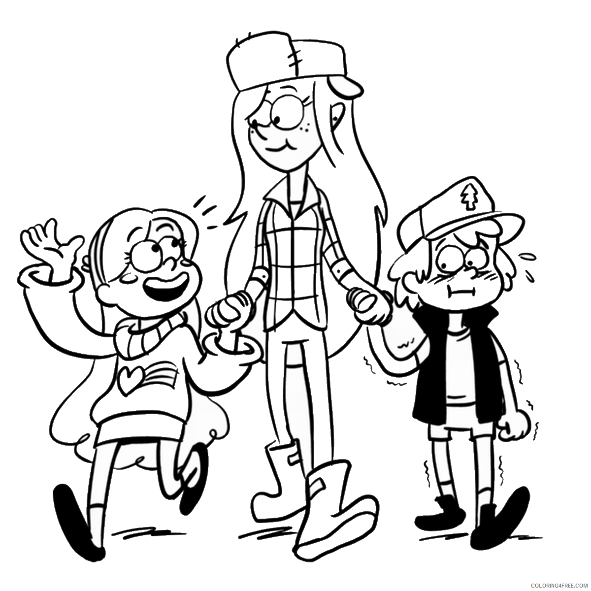 Gravity Falls Coloring Pages TV Film Gravity Falls Wendy Printable 2020 03373 Coloring4free