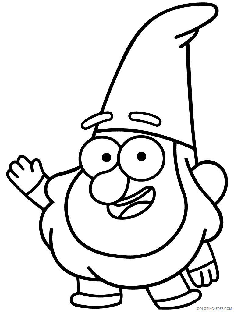 Gravity Falls Coloring Pages TV Film Jeff the Gnome Printable 2020 03375 Coloring4free