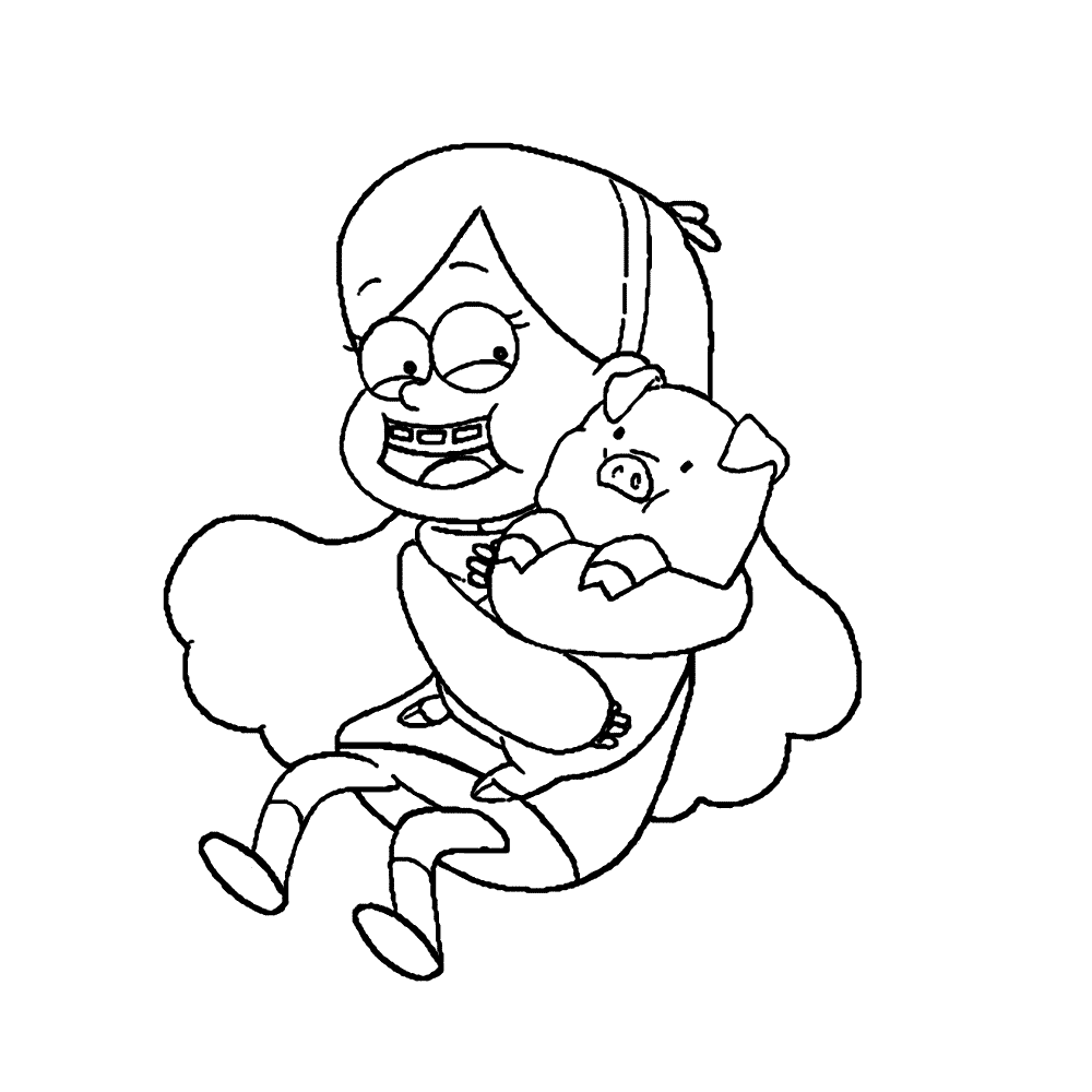 Gravity Falls Coloring Pages TV Film Mabel Pines Printable 2020 03377 Coloring4free