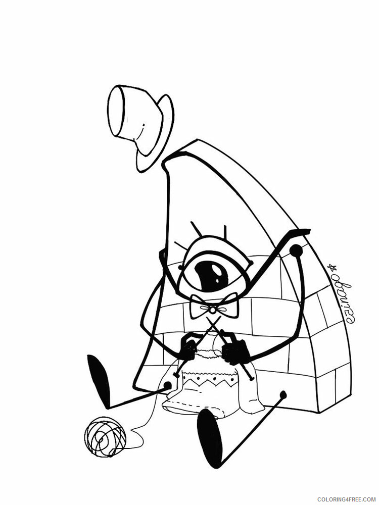 Gravity Falls Coloring Pages TV Film bill cipher 6 Printable 2020 03348 Coloring4free