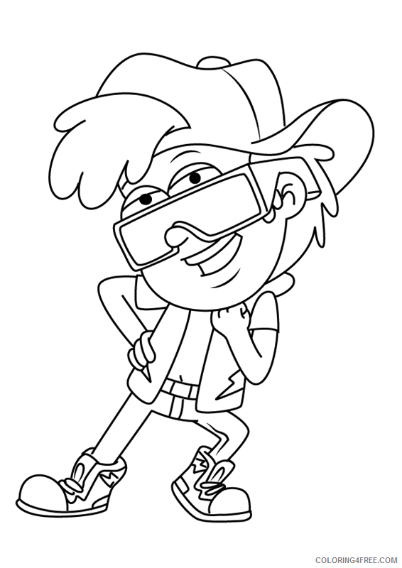 Gravity Falls Coloring Pages TV Film how to draw dippy fresh 2020 03318 Coloring4free