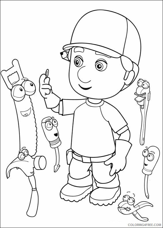 Handy Manny Coloring Pages TV Film handy manny aBXPQ Printable 2020 03414 Coloring4free
