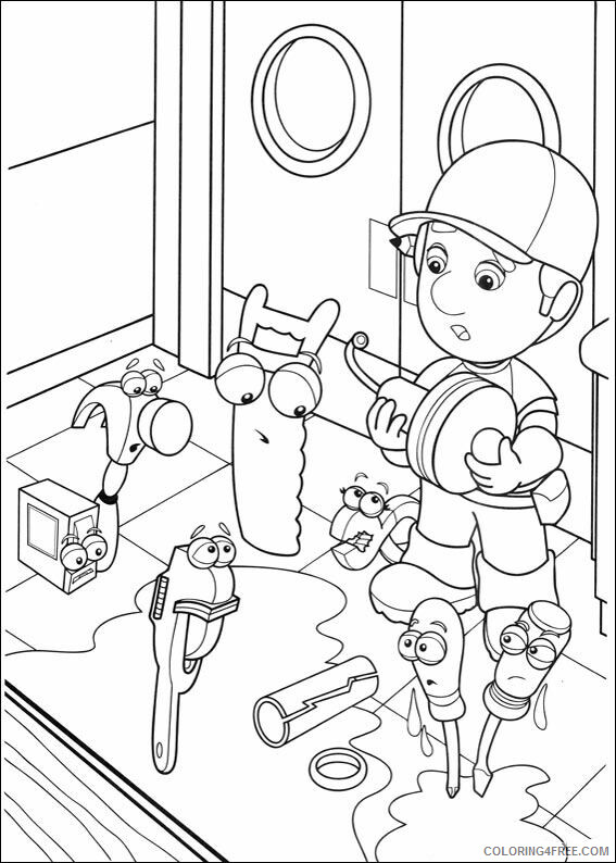 Handy Manny Coloring Pages TV Film handy manny j14tr Printable 2020 03417 Coloring4free