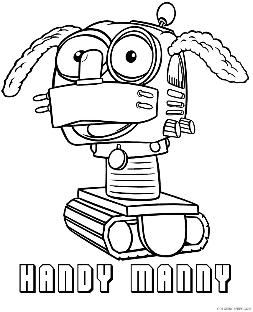 Handy Manny Coloring Pages TV Film handymanny2 Printable 2020 03381 Coloring4free