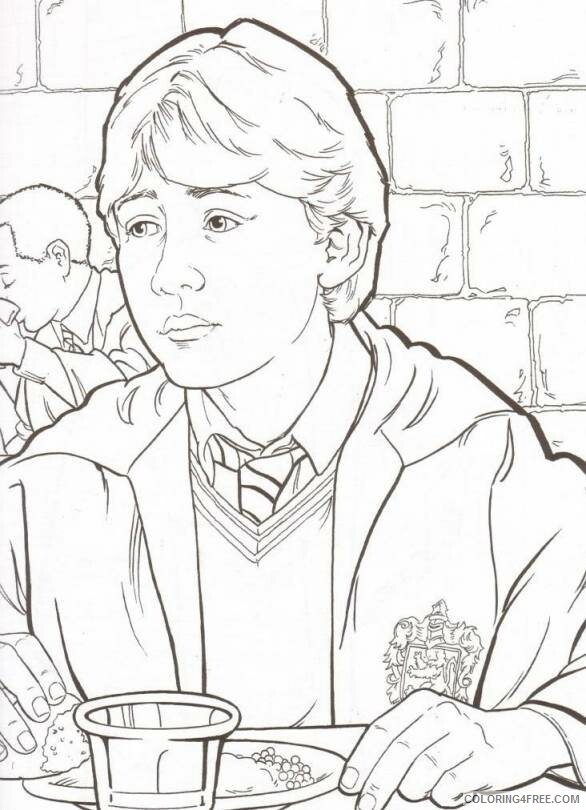 Harry Potter Coloring Pages TV Film Harry Potter Ron Printable 2020 03534 Coloring4free