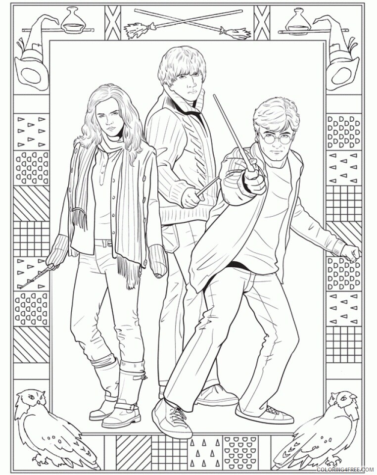 Harry Potter Coloring Pages Tv Film Free To Print Printable 2020 03453 Coloring4free Coloring4free Com
