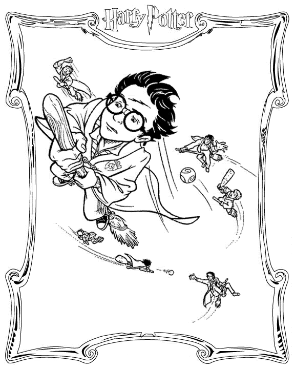 Harry Potter Coloring Pages TV Film harry potter and game Printable 2020 03500 Coloring4free