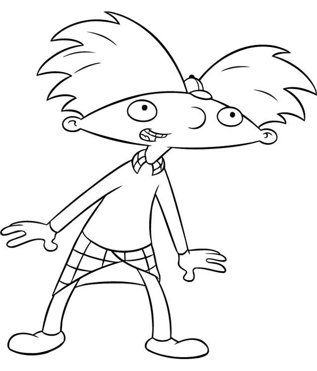 Hey Arnold Coloring Pages TV Film Hey Arnold Printable 2020 03587 Coloring4free
