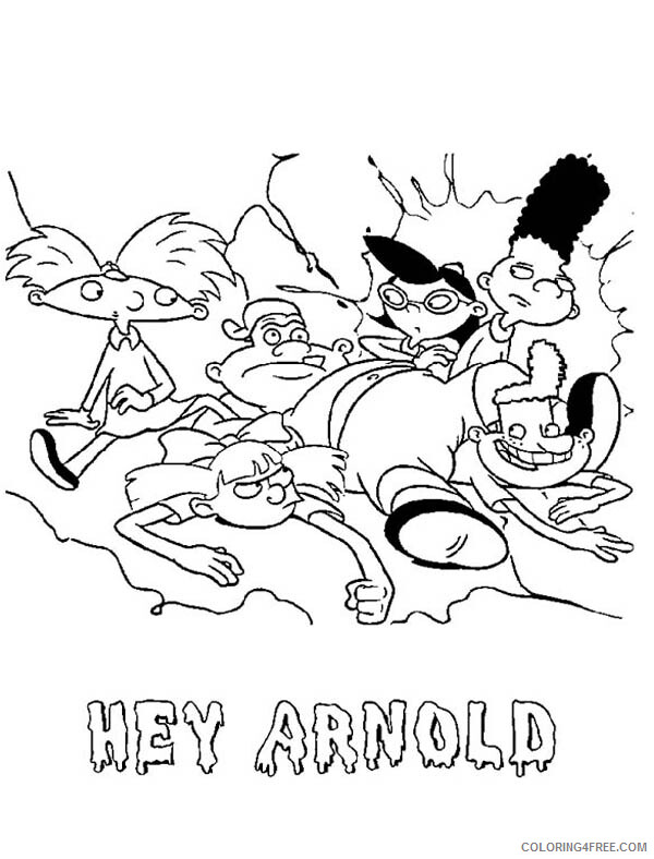 Hey Arnold Coloring Pages TV Film Hey Arnold Printable 2020 03588 Coloring4free