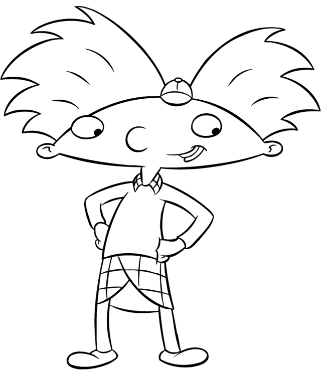 Hey Arnold Coloring Pages TV Film Hey Arnold Printable 2020 03589 Coloring4free