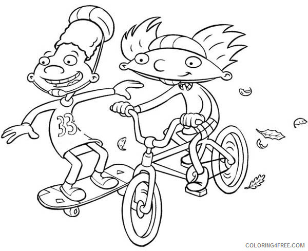 Hey Arnold Coloring Pages TV Film Hey Arnold Printable 2020 03590 Coloring4free