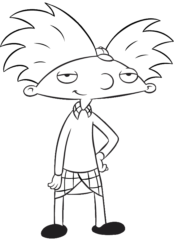 Hey Arnold Coloring Pages TV Film hey arnold 2 Printable 2020 03594 Coloring4free