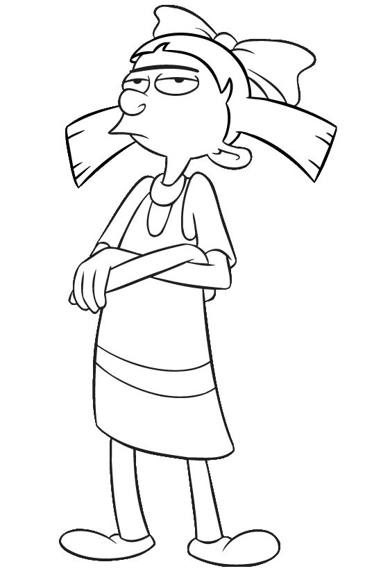 Hey Arnold Coloring Pages TV Film hey arnold 5 Printable 2020 03597 Coloring4free