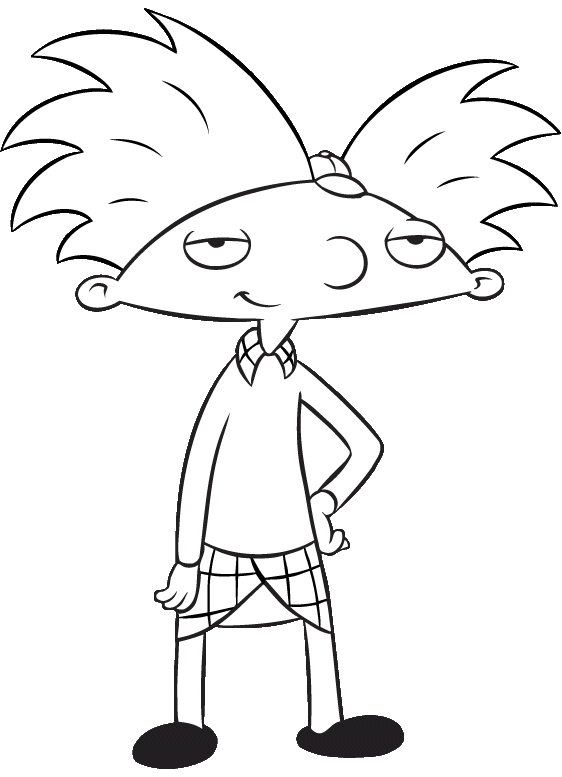 Hey Arnold Coloring Pages TV Film hey arnold kc82L Printable 2020 03585 Coloring4free