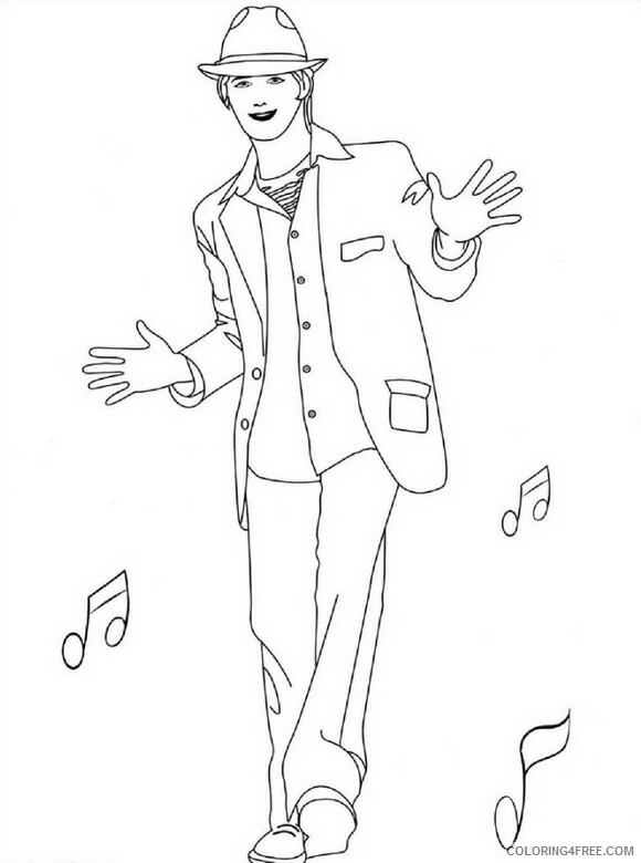 High School Musical Coloring Pages TV Film Printable 2020 03603 Coloring4free