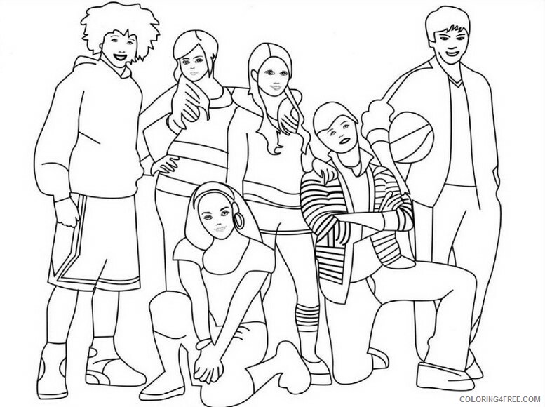 High School Musical Coloring Pages TV Film Printable 2020 03605 Coloring4free