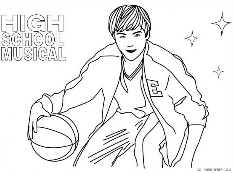 High School Musical Coloring Pages TV Film Printable 2020 03608 Coloring4free