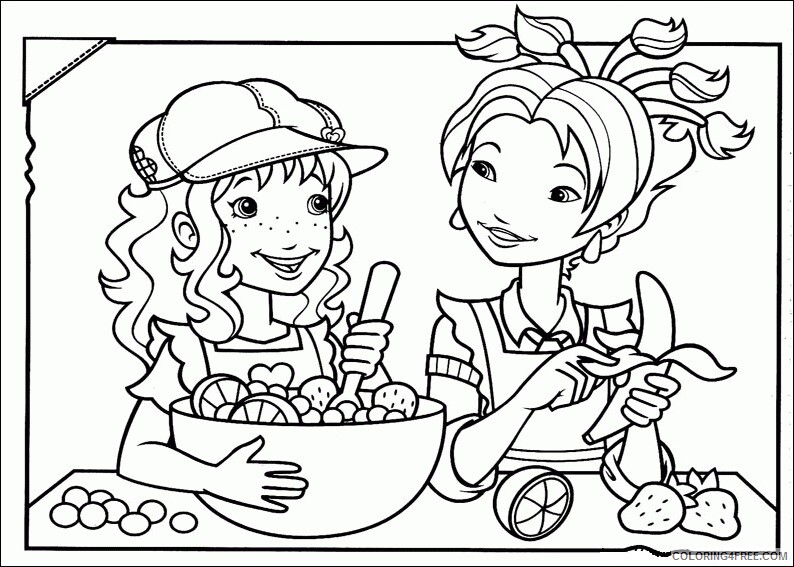 Holly Hobbie Coloring Pages TV Film holly hobbie fMNCJ Printable 2020 03621 Coloring4free