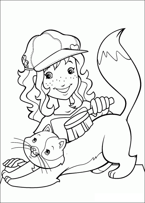 Holly Hobbie Coloring Pages TV Film holly hobbie hFyGB Printable 2020 03623 Coloring4free