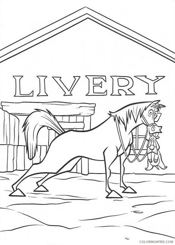 Home on the Range Coloring Pages TV Film Horse Save a Dog Printable 2020 03675 Coloring4free