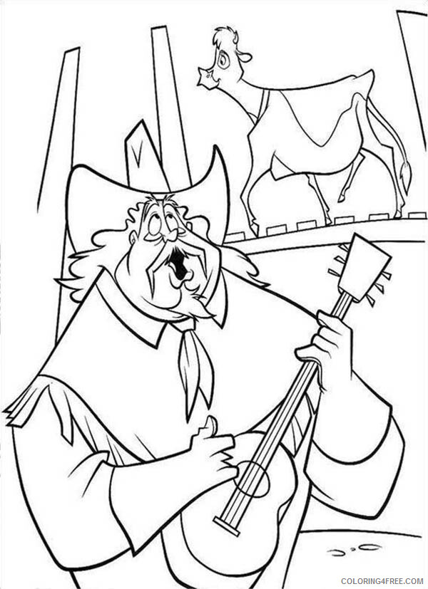 Home on the Range Coloring Pages TV Film Old Cowboy Singing 2020 03680 Coloring4free