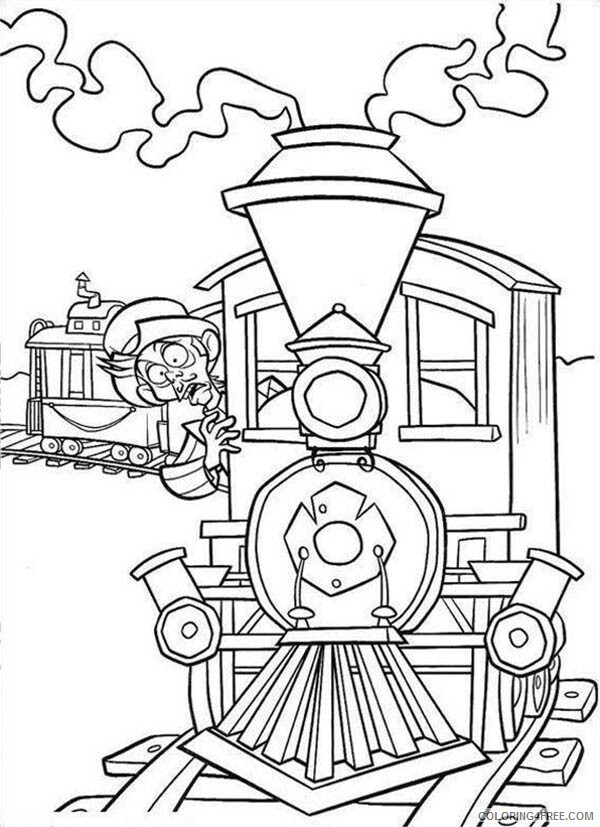 Home on the Range Coloring Pages TV Film Train is oing to Crash 2020 03685 Coloring4free