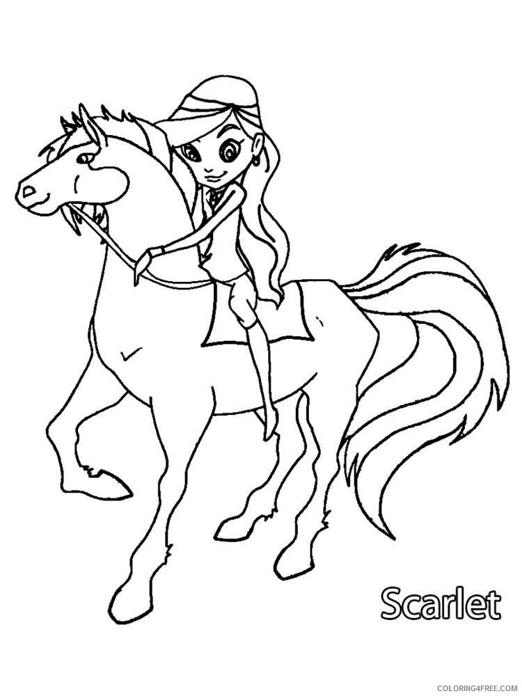 Horseland Coloring Pages TV Film horseland 3 Printable 2020 03713 Coloring4free