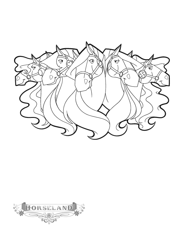 Horseland Coloring Pages TV Film horseland ED2Ep Printable 2020 03692 Coloring4free