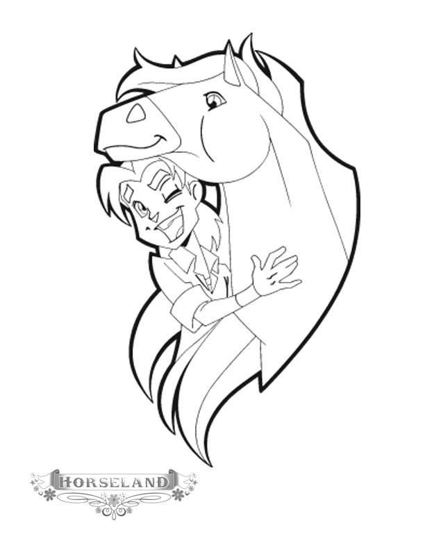 Horseland Coloring Pages TV Film horseland NvMOy Printable 2020 03694 Coloring4free