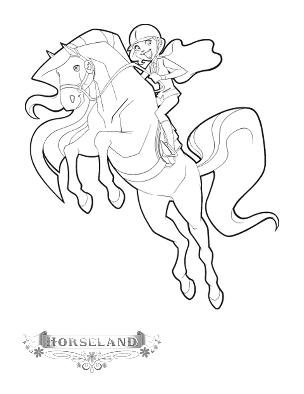 Horseland Coloring Pages TV Film horseland fkPE6 Printable 2020 03693 Coloring4free