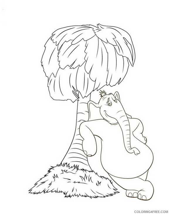 Horton Hears a Who Coloring Pages TV Film horton R66kM Printable 2020 03765 Coloring4free