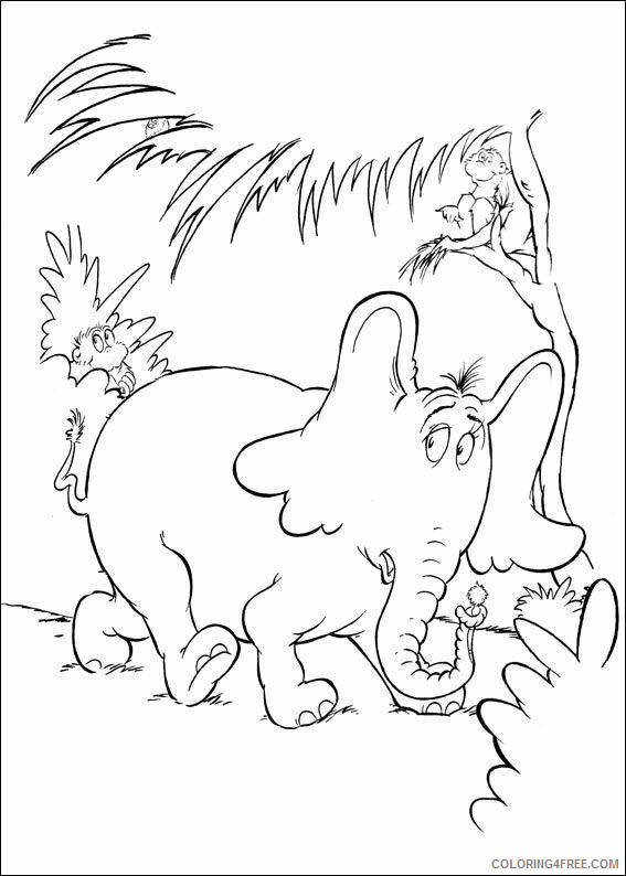 Horton Hears a Who Coloring Pages TV Film horton aUamz Printable 2020 03759 Coloring4free