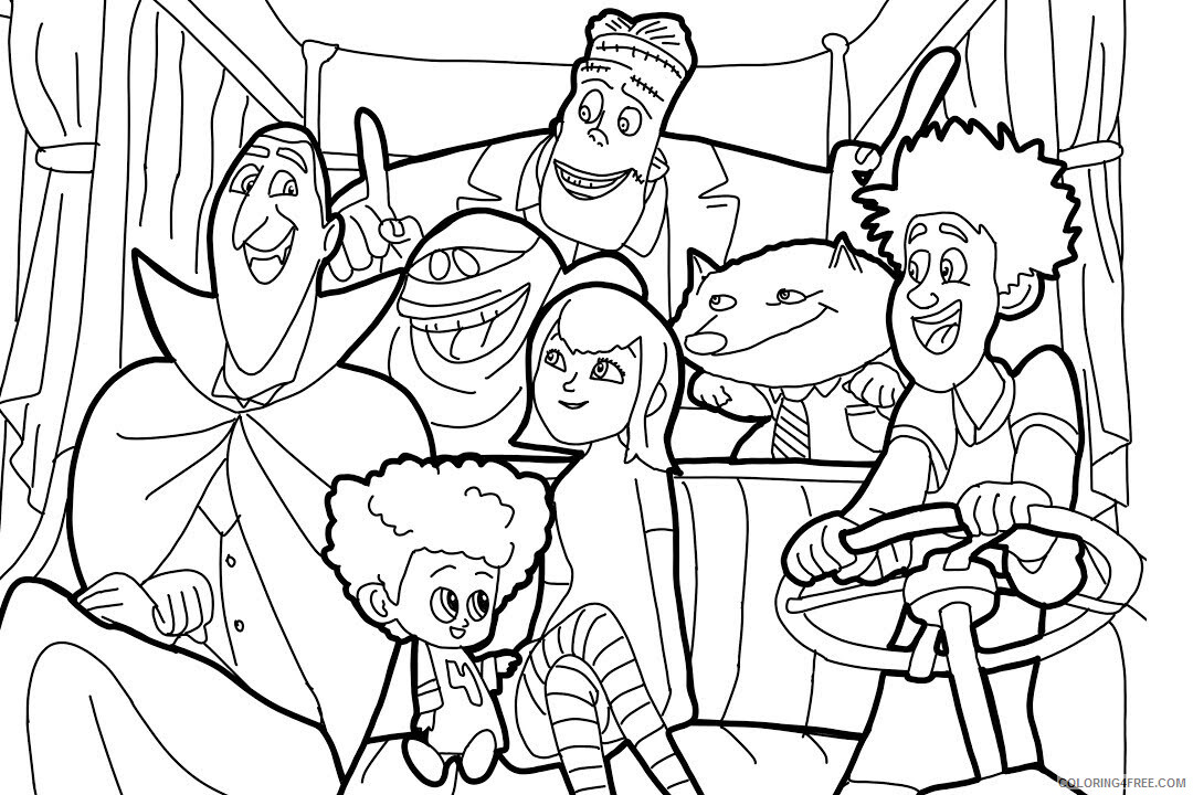Hotel Transylvania Coloring Pages TV Film Characters Printable 2020 03814 Coloring4free