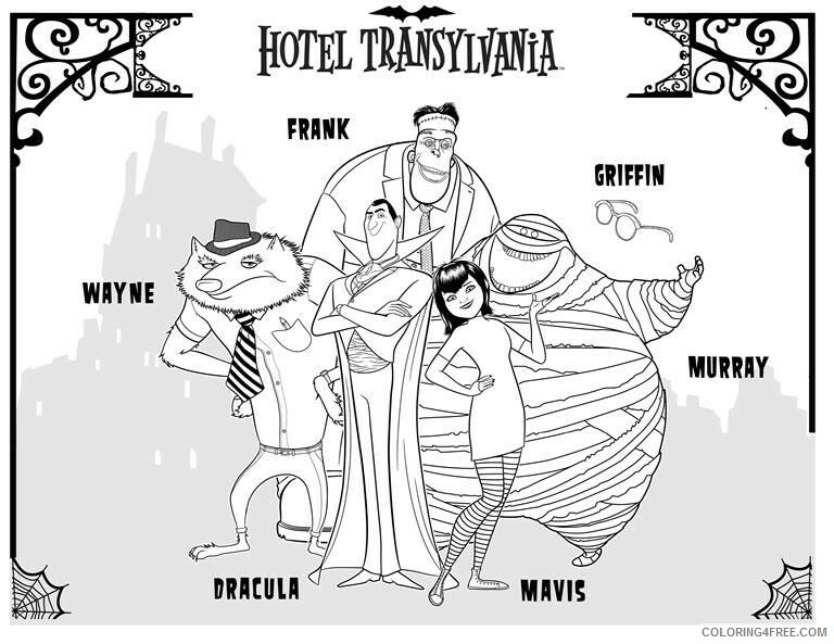 Hotel Transylvania Coloring Pages TV Film Printable 2020 03786 Coloring4free
