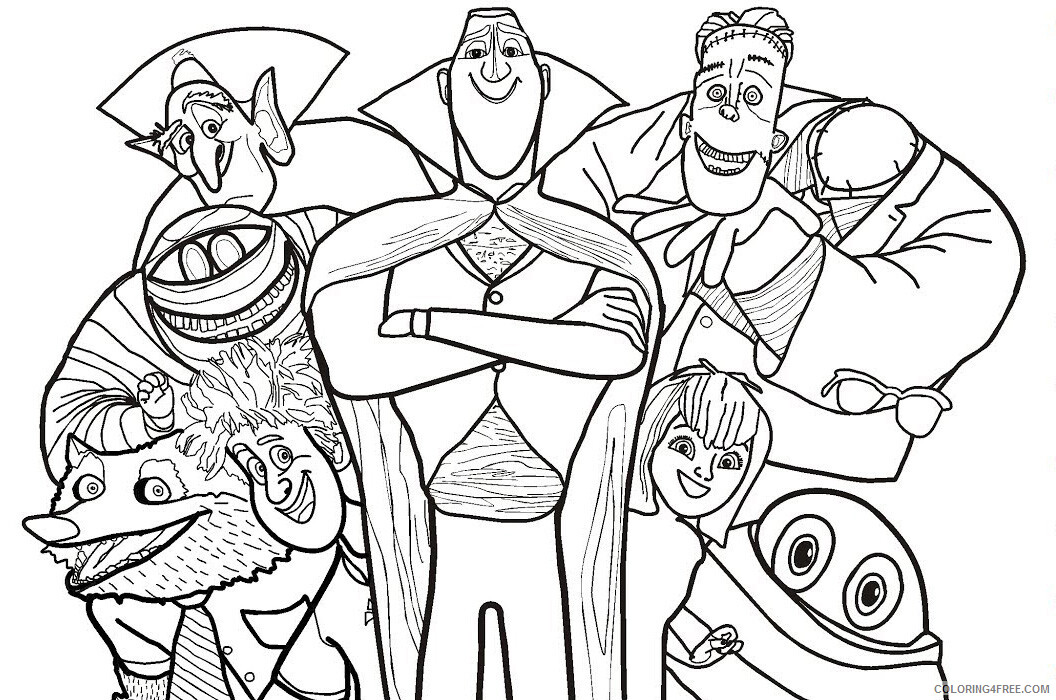 Hotel Transylvania Coloring Pages TV Film Printable 2020 03815 Coloring4free