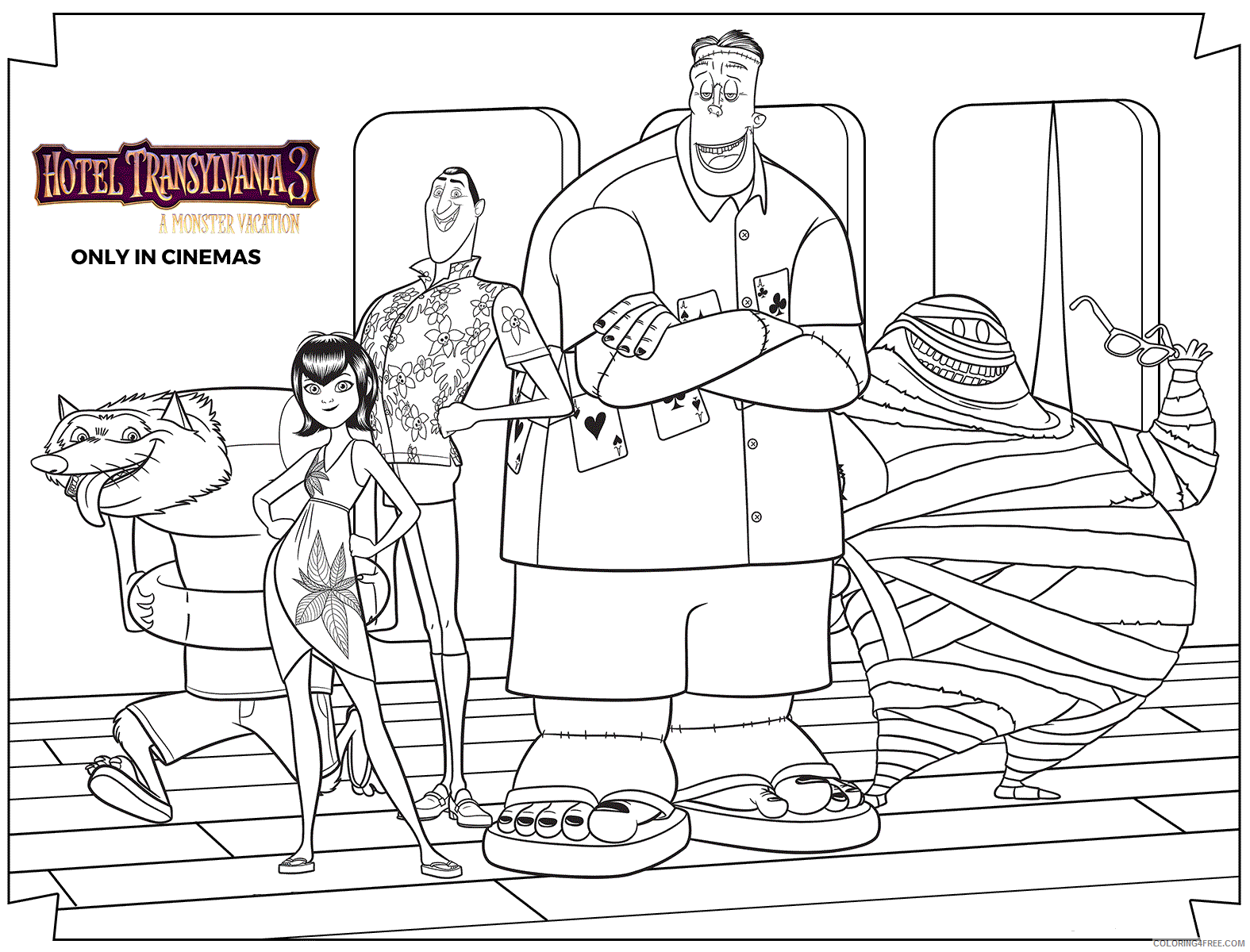 Hotel Transylvania Coloring Pages TV Film Printable 2020 03838 Coloring4free