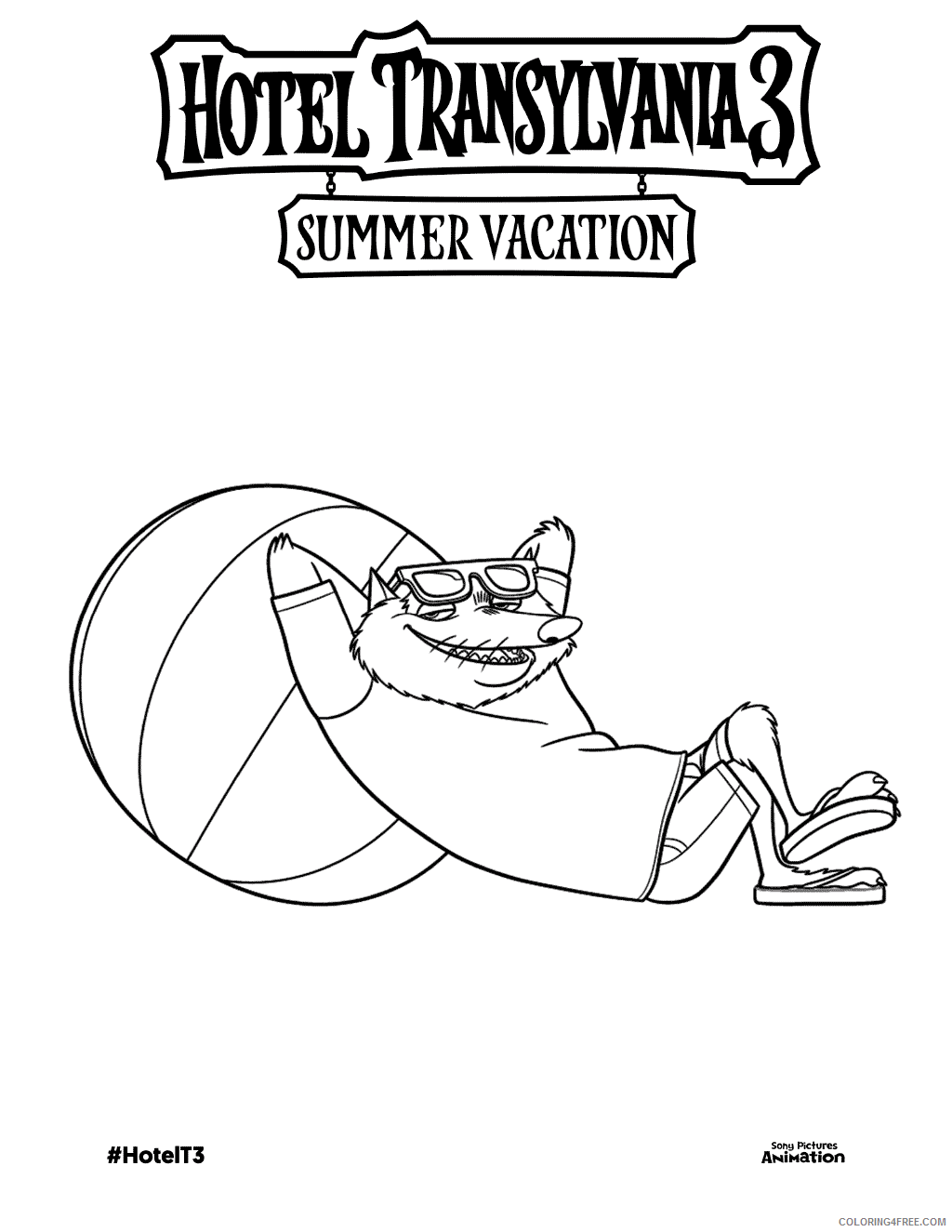Hotel Transylvania Coloring Pages TV Film Summer Vacation 2020 03836 Coloring4free