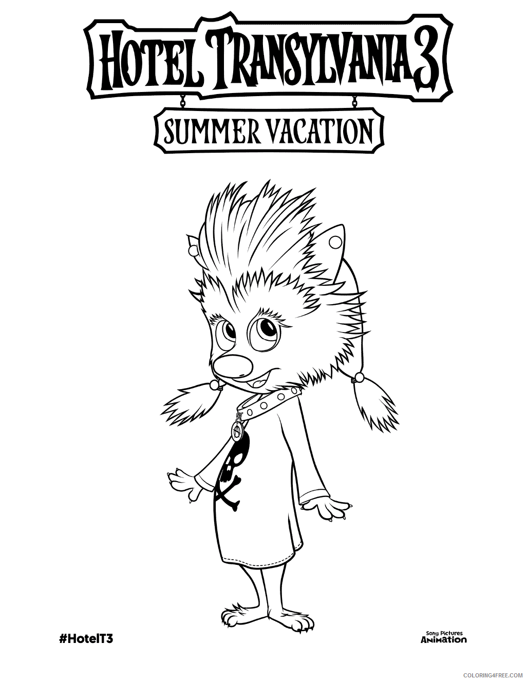 Hotel Transylvania Coloring Pages TV Film Winnie Printable 2020 03842 Coloring4free
