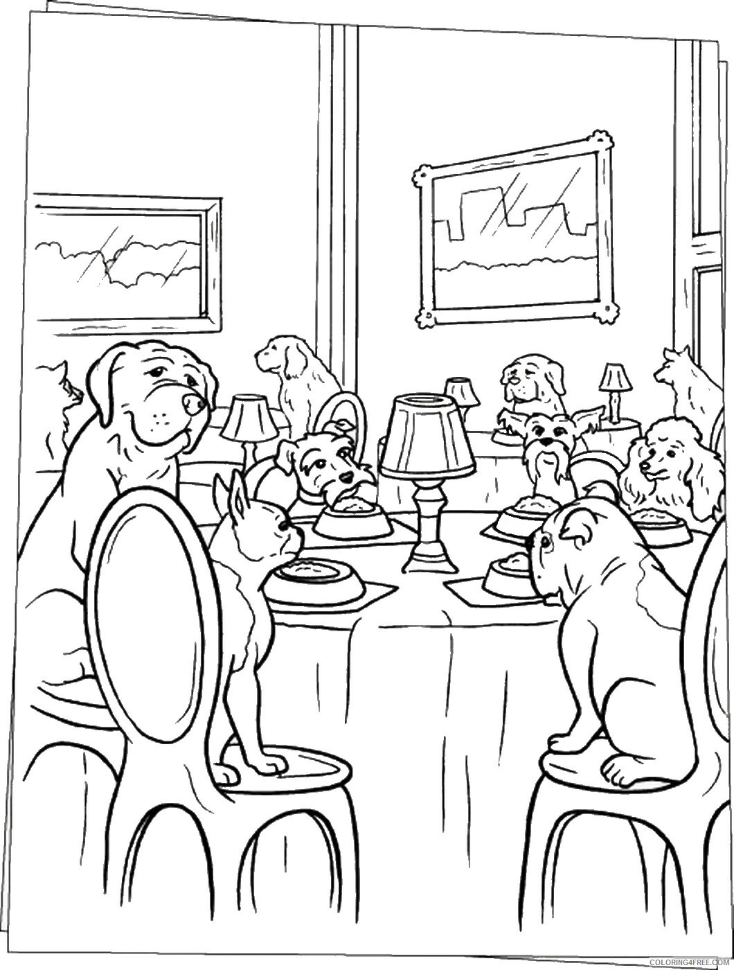 Hotel for Dogs Coloring Pages TV Film hotel_for_dogs_cl03 Printable 2020 03775 Coloring4free