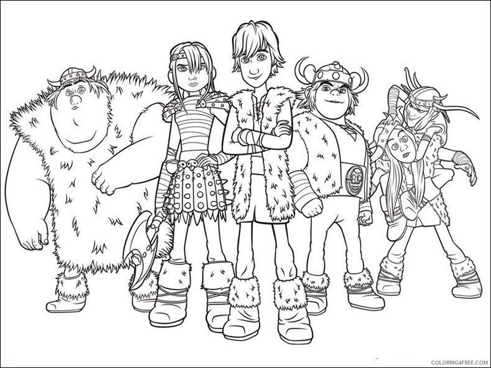 How to Train Your Dragon Coloring Pages TV Film Printable 2020 03863 Coloring4free