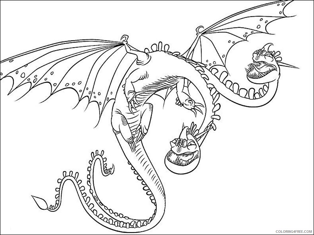 How to Train Your Dragon Coloring Pages TV Film Printable 2020 03864 Coloring4free