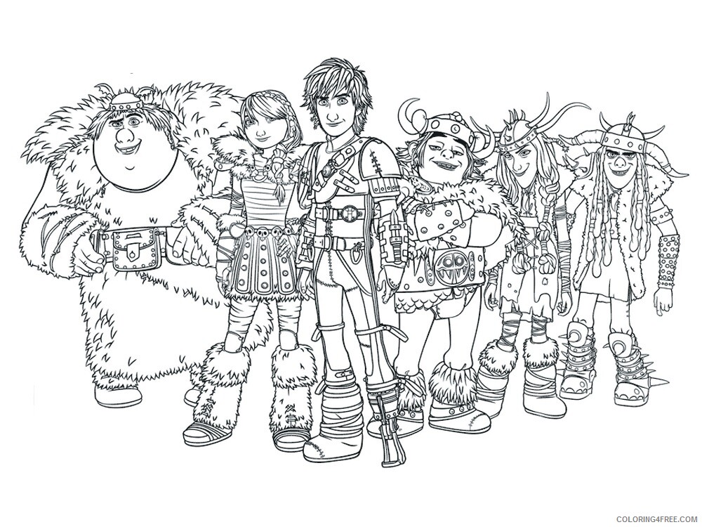 How to Train Your Dragon Coloring Pages TV Film Printable 2020 03867 Coloring4free