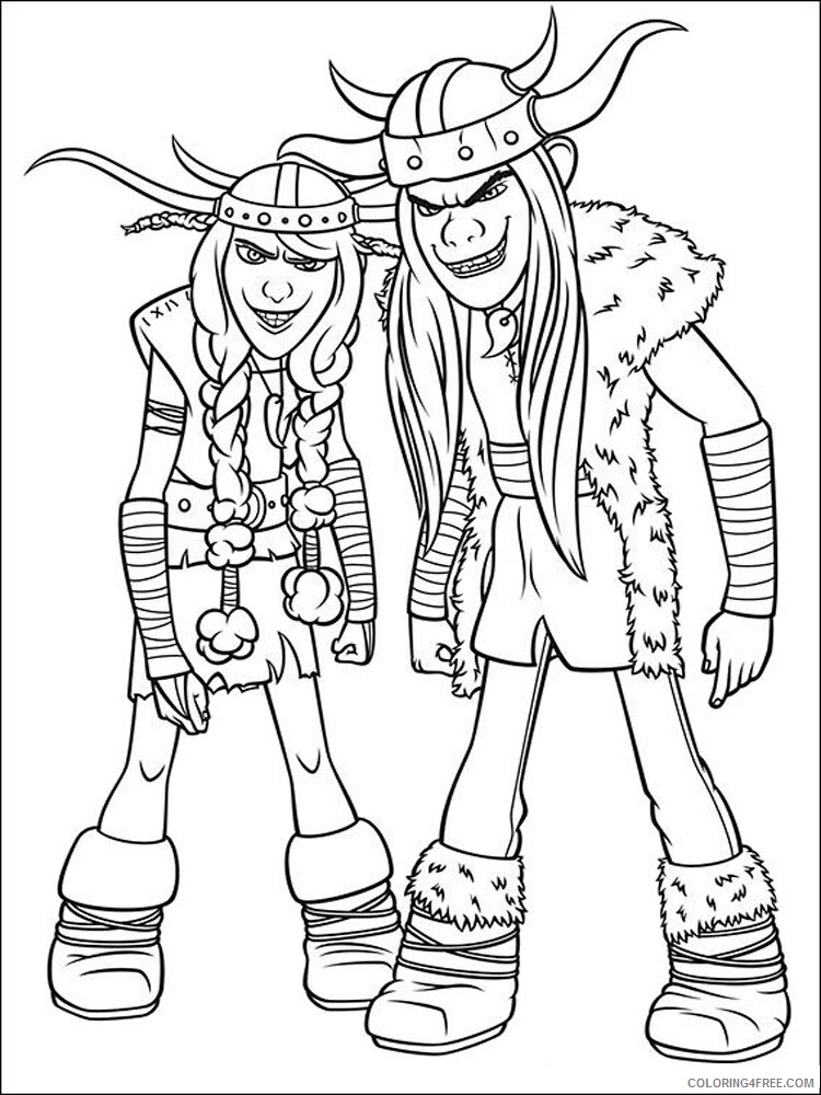 How to Train Your Dragon Coloring Pages TV Film Printable 2020 03874 Coloring4free