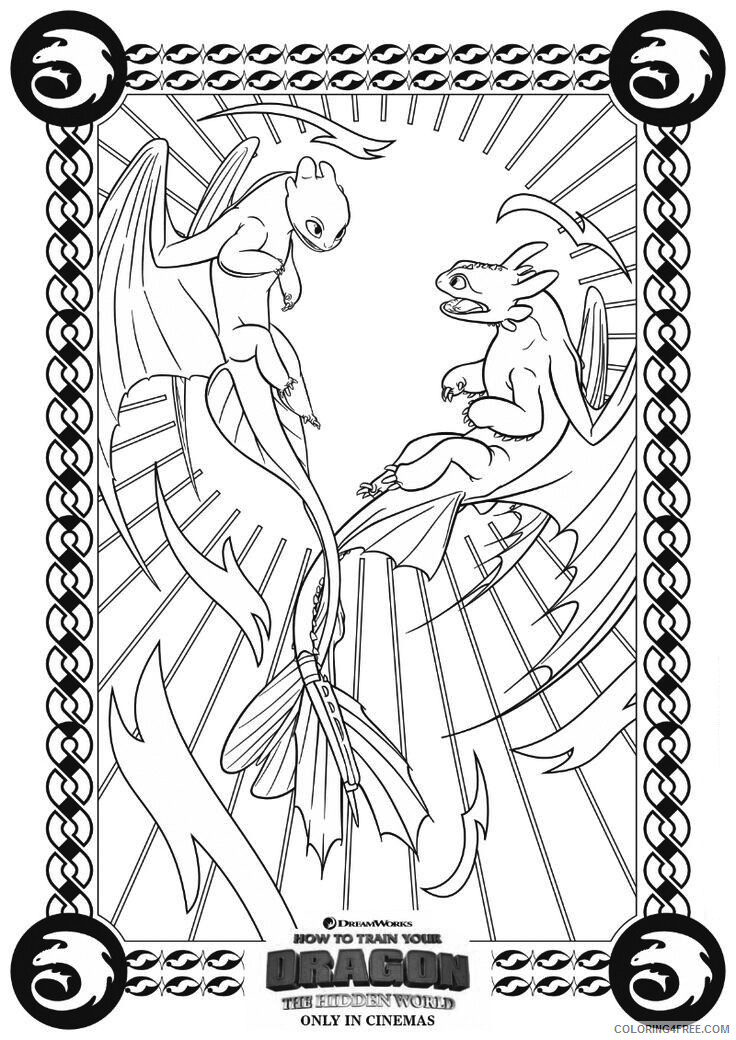 How to Train Your Dragon Coloring Pages TV Film Printable 2020 03882 Coloring4free
