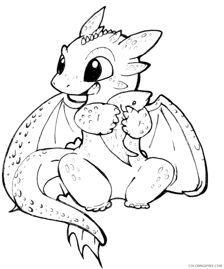 How to Train Your Dragon Toothless Coloring Pages TV Film Cute 2020 03897 Coloring4free